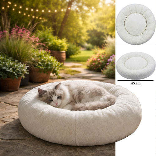 Dekoratif kedi evi minderi 45 cm peluş