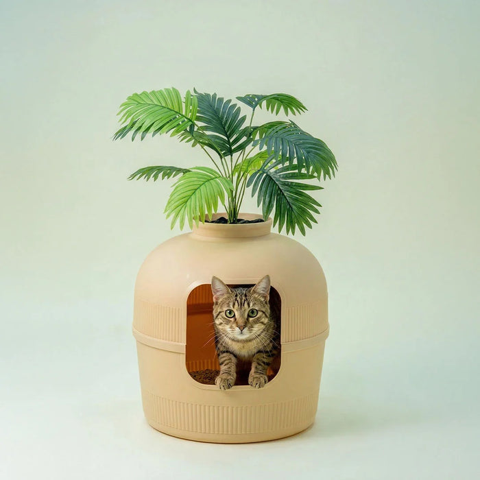 Latte Dekorapet dekoratif kedi tuvaleti kedisiyle